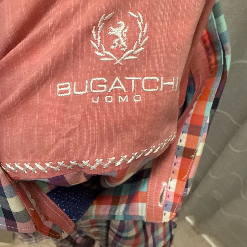 Bugatchi Multicolor Check Button-Down Shirt in Co… - image 8